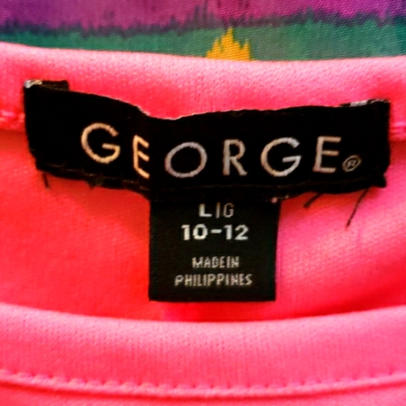 George Multi-Color Blouse with Tank Underneath - Picture 9 of 11